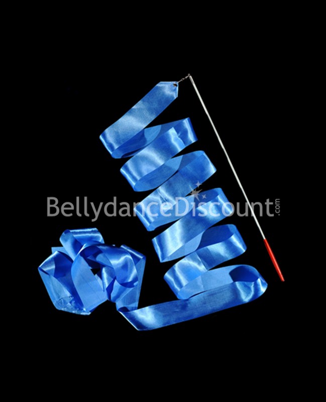 Ruban de danse orientale et de GRS bleu foncé