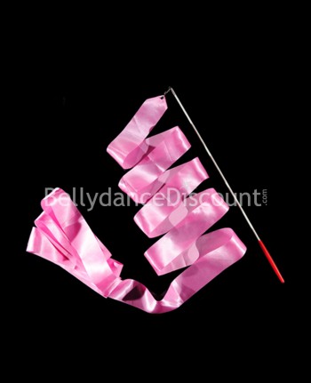 Ruban de danse orientale et de GRS rose pâle