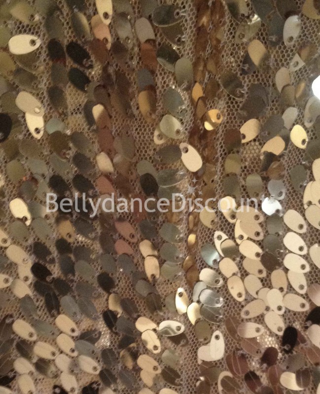 Shiny fabric gold sold by the meter