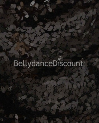 Tela negra brillante por metros