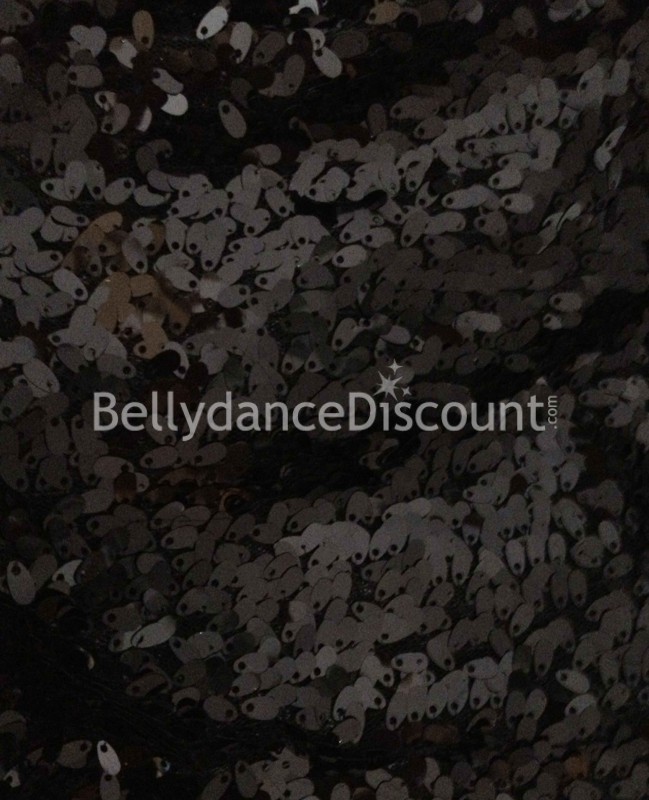 Tela negra brillante por metros