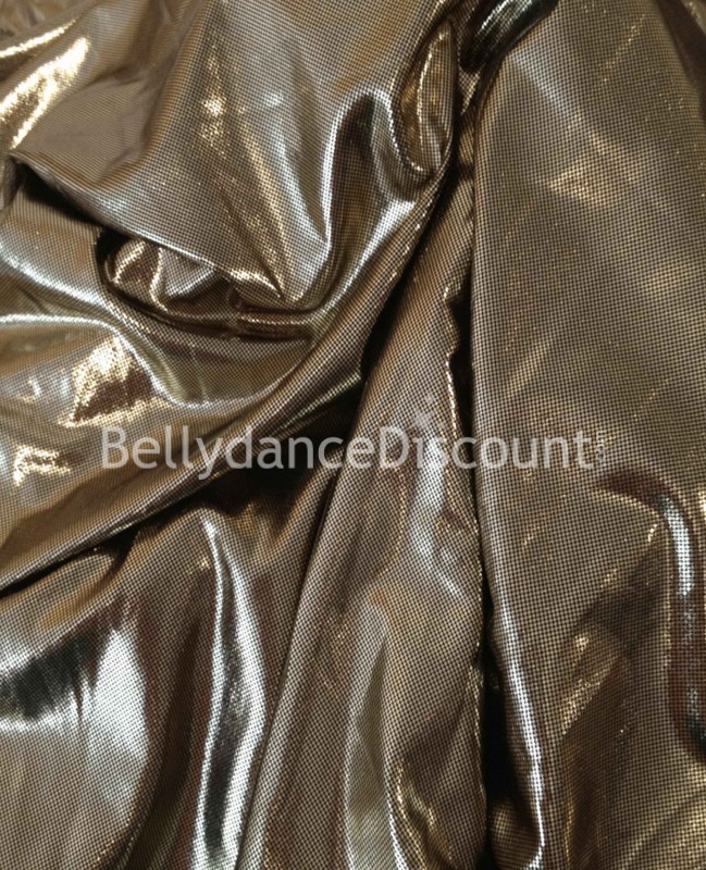 Glittery fabric gold sold by the meter