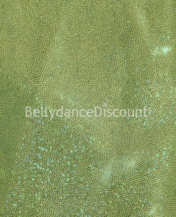 Glittery fabric green sold by the meter