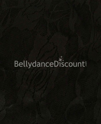 Encaje negro elástico, disponible por metros