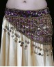 Black belly dance belt