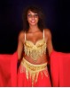 Set BH + Gürtel in Gold für den orientalischen Tanz