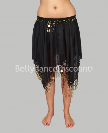 Black belly dance short skirt