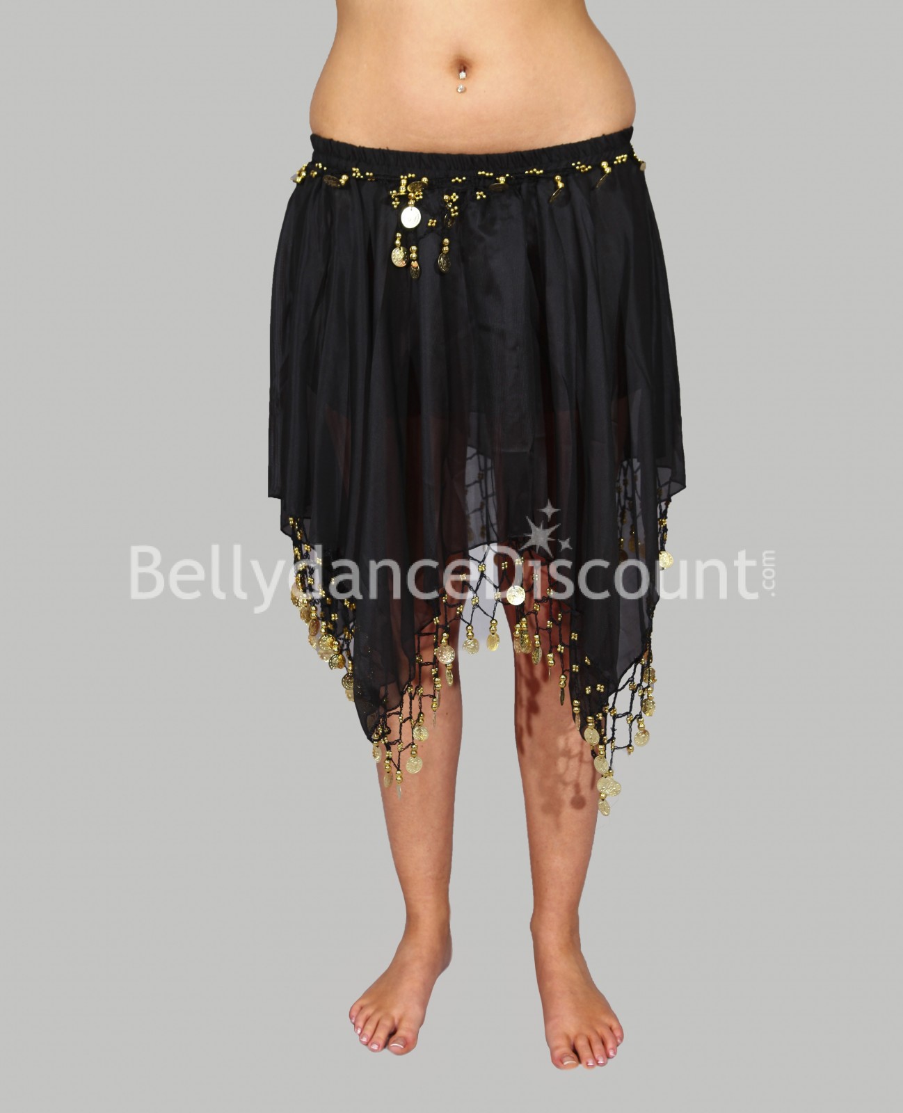 Black belly dance short skirt 12 90
