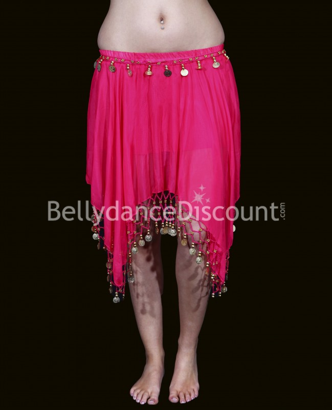 Fuchsia belly dance short skirt - 12,90