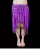  Falda corta violeta para danza del vientre