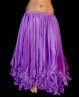 Falda forrada violeta para danza del vientre
