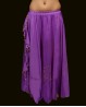 Falda de danza del vientre violeta con abertura