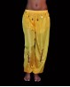 Yellow belly dance trousers