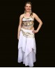 Jupe de danse orientale blanche