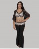 Black lace dance top