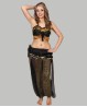 Black oriental dance crop top 