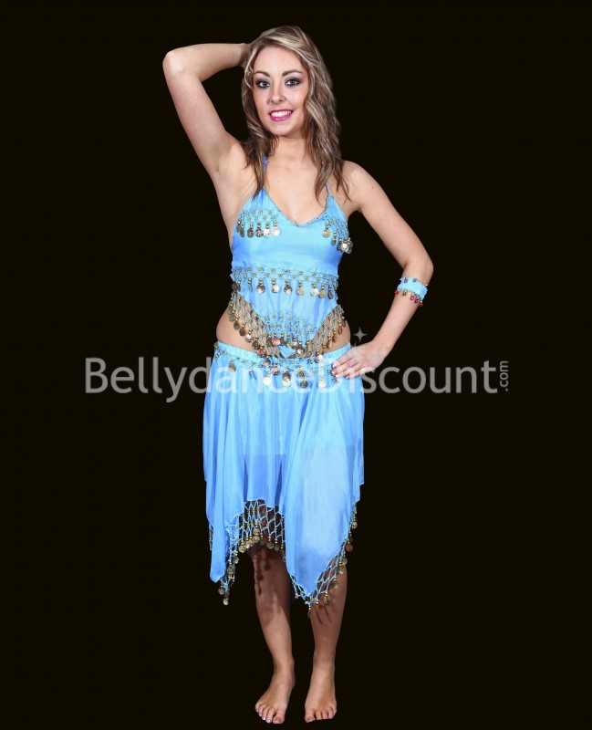 Armband für orientalischen Tanz mit Glöckchen Himmelblau