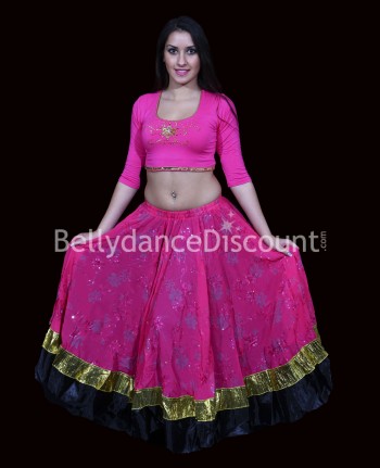 Fuchsia belly dance and Bollywood top