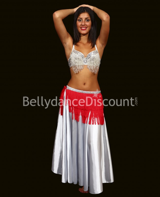 Red Bellydance belt with fringes