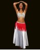 Red Bellydance belt with fringes