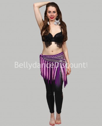 Black beaded Bellydance bra