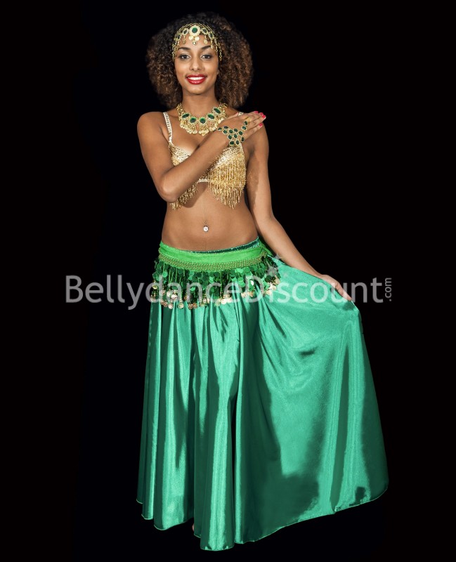 Golden beaded Bellydance bra