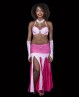 Lycra Bellydance sleeves light pink