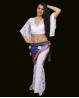 Top di danza pizzo bianco