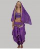 Schleier für den Bollywood Tanz in Violett
