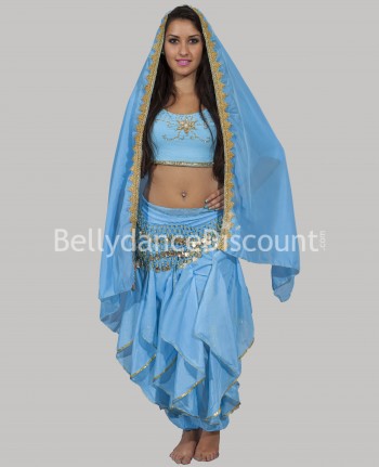 Light blue Bellydance and Bollywood sarouel pants