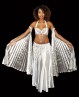 Sujetador "mariposa" blanco para danza oriental