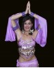 Armstulpen für orientalischen Tanz mit Schleier in Parme