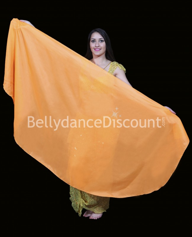 Velo circolare di danza del ventre arancio 