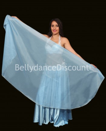 Voile circulaire de danse orientale bleu ciel