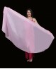 Voile circulaire de danse orientale rose pâle