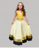 Jupe enfant de danse orientale et Bollywood jaune