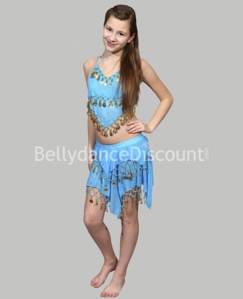 Light blue belly dance children’s costume