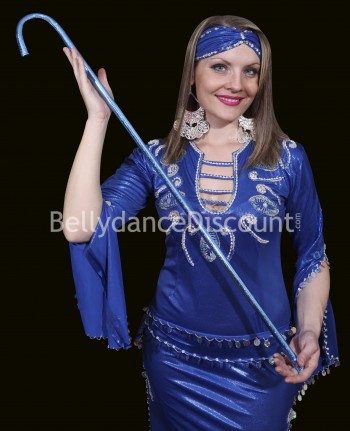 Light blue belly dance cane