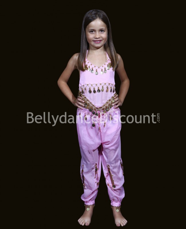 Light pink belly dance children’s costume