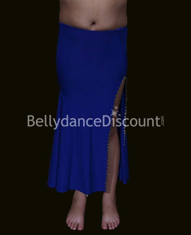 Falda azul oscura para niña, ideal para danza del vientre 
