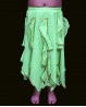  Falda verde para niña, ideal para danza del vientre 
