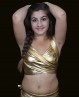 Top enfant de danse orientale métallisé doré
