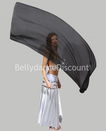 Veil Poi negro de danza del vientre para niña 