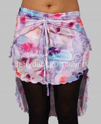 Floral oriental dance skirt