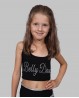 Top nero bambina strass "Bellydance"