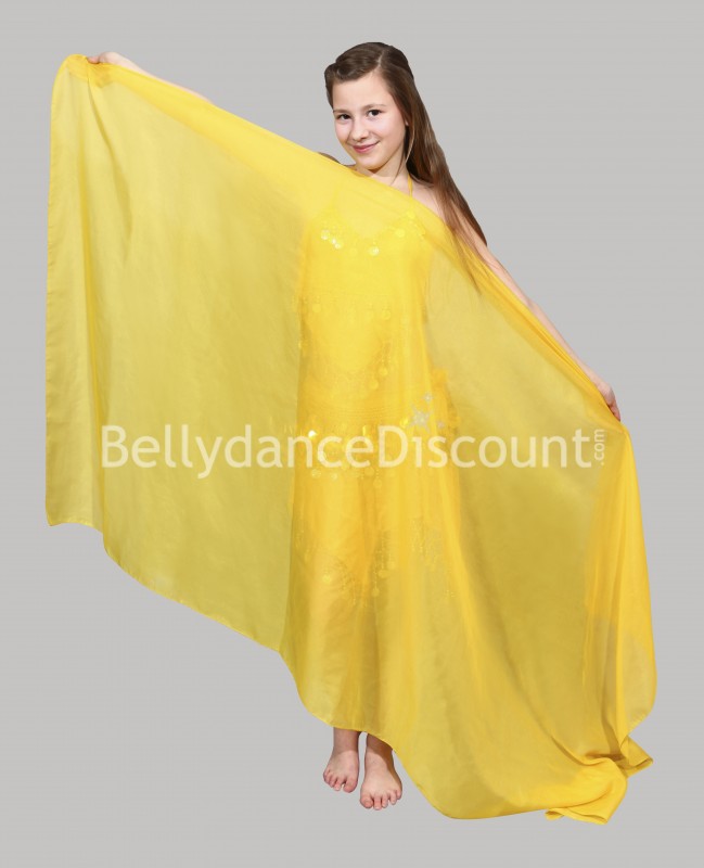 Velo bambina di danza del ventre giallo