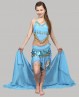 Voile enfant de danse orientale bleu ciel