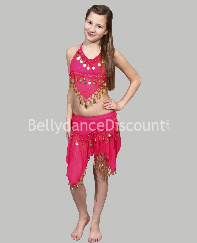 Fuchsia belly dance children’s costume