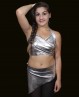 Conjunto de baile para niña top + cinturón plateado