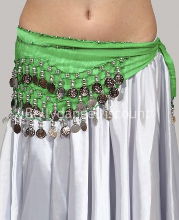Cinturón verde para niña, ideal para danza del vientre 